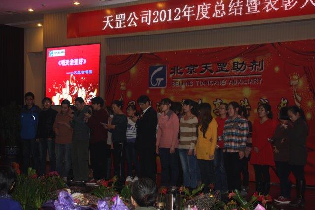 天罡公司2012年度總結暨表彰大會成功舉辦