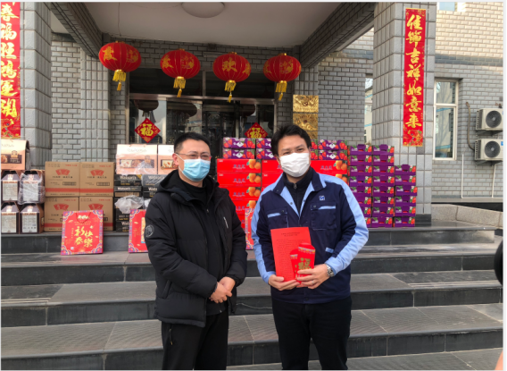 區鎮兩級領導蒞臨天罡為留京過年員工送溫暖 區鎮兩級領導蒞臨天罡為留京過年員工送溫暖